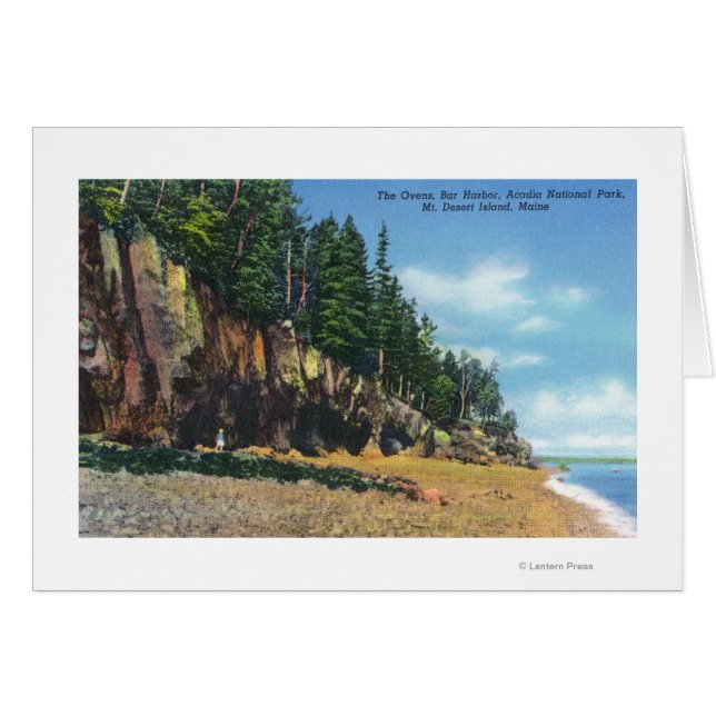 Cartão Vista dos fornos no porto Bar (Frente Horizontal)