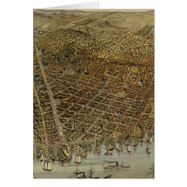 Cartão Vista dos olhos das Aves de São Francisco (Frente)