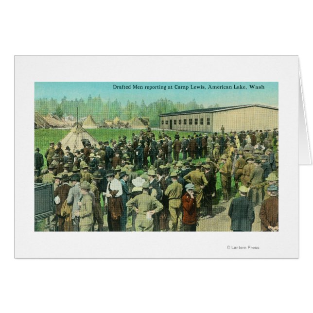 Cartão Vista dos Soldados Reportados para Dever (Frente Horizontal)