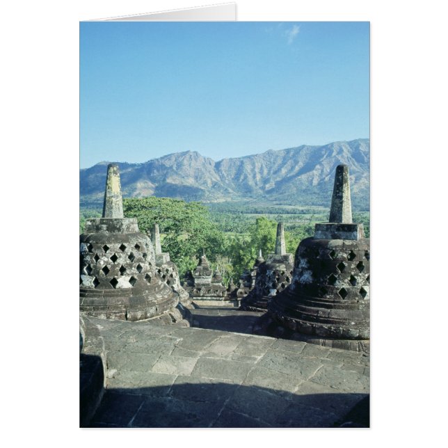 Cartão Vista dos três terraços circulares (Frente)