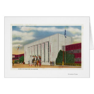 Cartão Vista Exterior da Administração Bldg