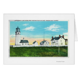 Cartão Vista Exterior da Costa do Farol de Cabo Branco