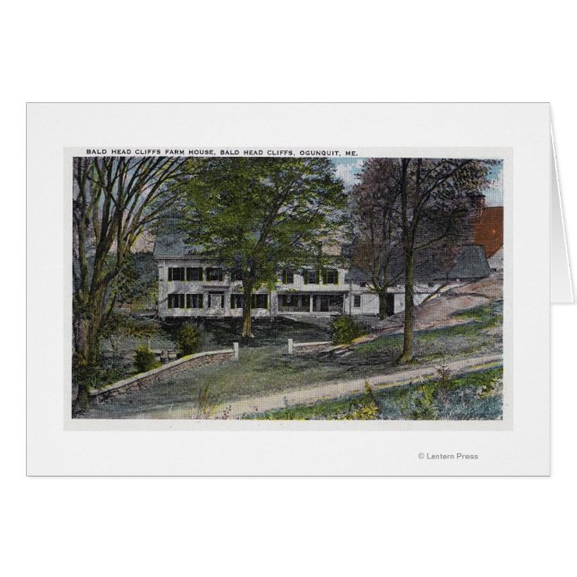 Cartão Vista Exterior da Fazenda dos Clipes da Cabeça Sál (Frente Horizontal)