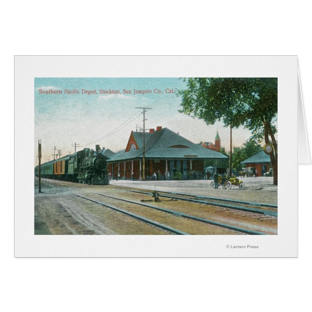 Cartão Vista Exterior do Depósito do Pacífico Sul (Frente Horizontal)