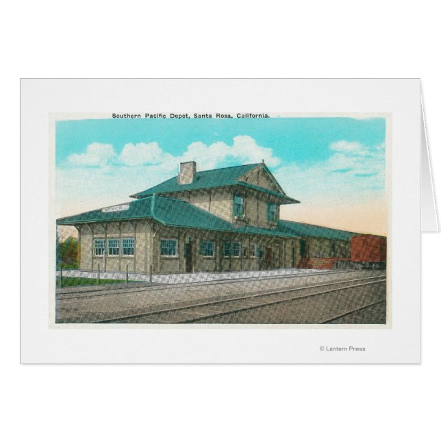 Cartão Vista Exterior do Depósito do Pacífico Sul 3 (Frente Horizontal)