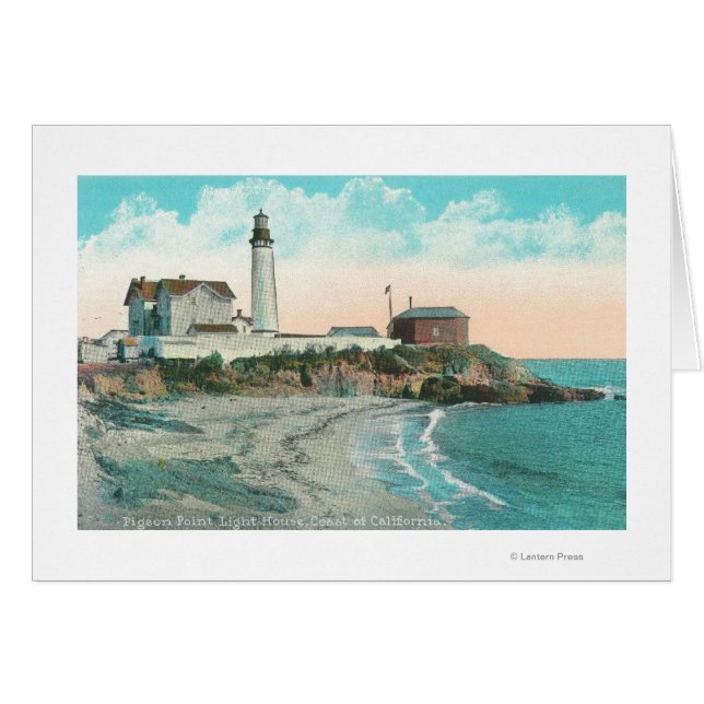 Cartão Vista exterior do farol do ponto pombo (Frente Horizontal)