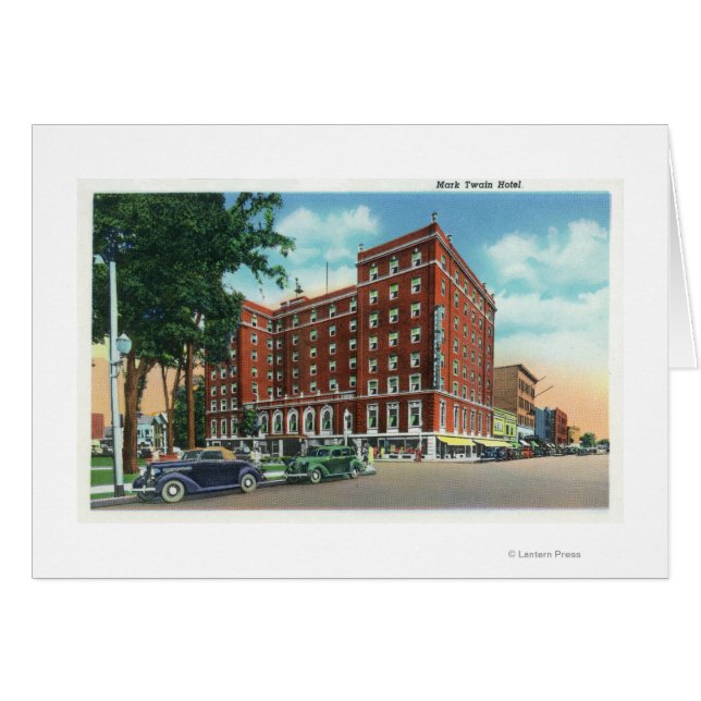 Cartão Vista Exterior do Hotel Mark Twain (Frente Horizontal)