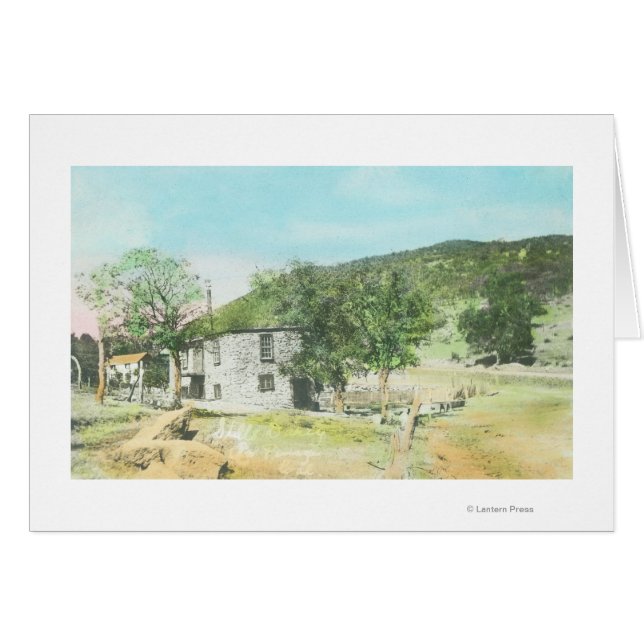 Cartão Vista exterior do Leite de Stills La Panza, CA (Frente Horizontal)