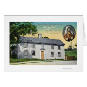 Cartão Vista exterior do lugar de nascimento dos jarros