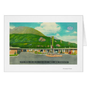 Cartão Vista Exterior do Motel Mt. Si