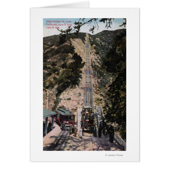 Cartão Vista Ferroviária Incline do excelente (Frente)