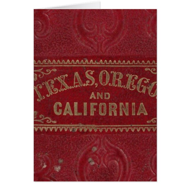 Cartão Vista geográfica do Texas (Frente)