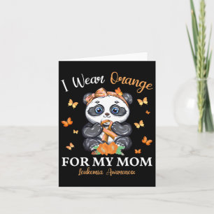 Cartão Vista Laranja Para A Minha Mãe Leucemia, Panda De