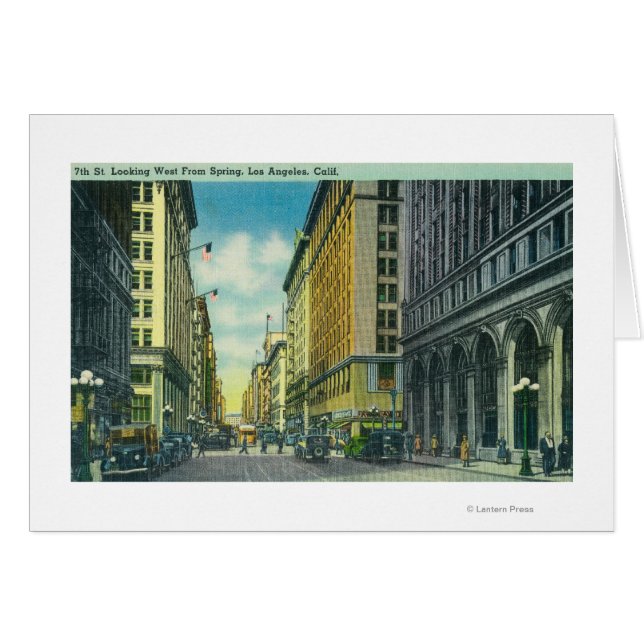 Cartão Vista Ocidental da Rua 7 a partir da Rua Primavera (Frente Horizontal)