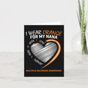 Cartão Vista Orange Nana Multiple Sclerose Products Ms Aw