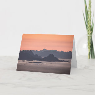 Cartão Vista Paisagem das Ilhas do Lofoten