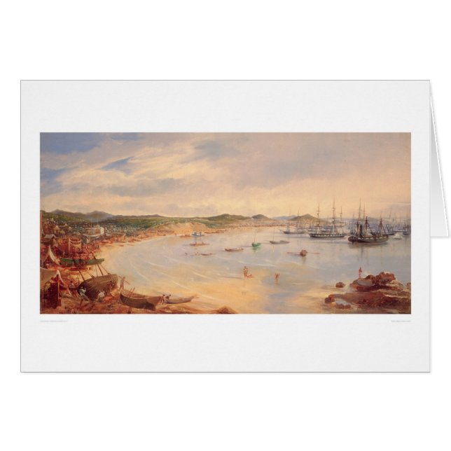 Cartão Vista porto de San Francisco, Califórnia (0575A) (Frente Horizontal)