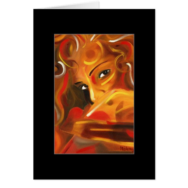 Cartão Vista sobre seu ombro (Frente)