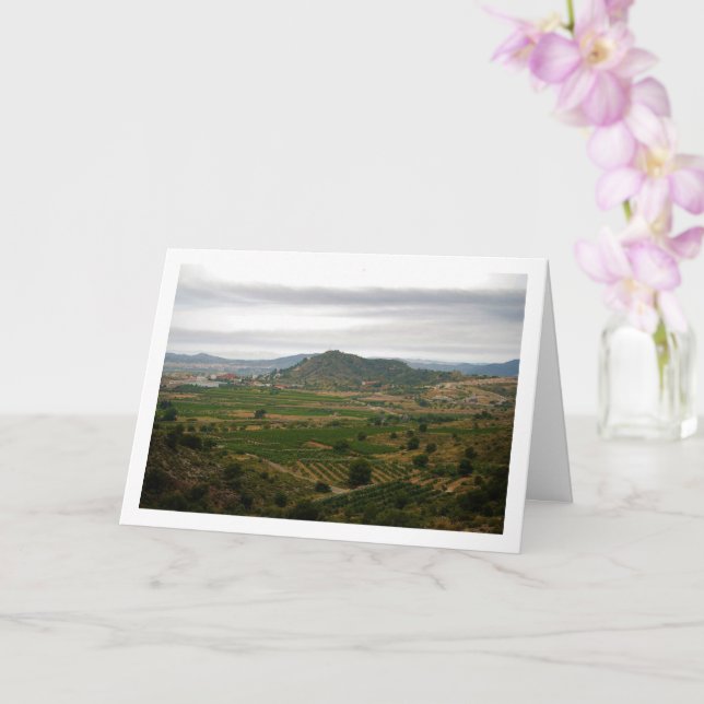 Cartão Vistas de Lliria, Valência, Espanha (Orquídea)