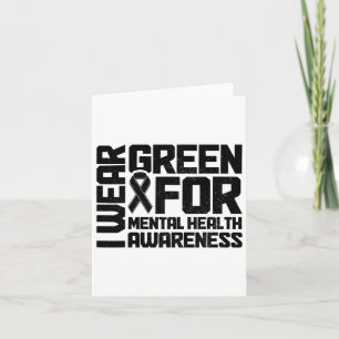 Cartão Visto Verde Para Sensibilização Para A Saúde Menta