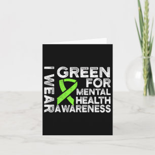Cartão Visto Verde Para Sensibilização Para A Saúde Menta