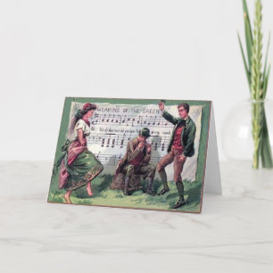 Cartão Visto Vintage Da Placa De Dia de São Patrício Ve