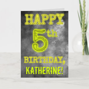 Cartão Visual Assustadoramente Reluzente "PARABÉNS PELOS 