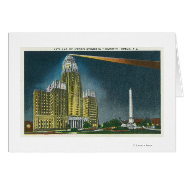 Cartão Visualização da Câmara Municipal Iluminada (Frente Horizontal)