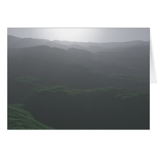 Cartão Visualização pálida das Colinas