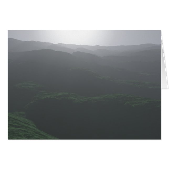 Cartão Visualização pálida das Colinas (Frente Horizontal)