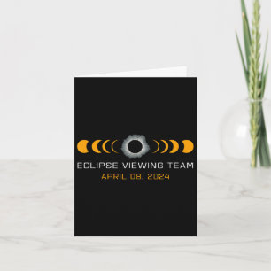 Cartão Visualizando a Astronomia Total Solar Eclipse Engr