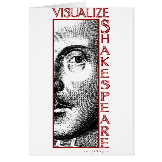 Cartão Visualizar Shakespeare (Frente)
