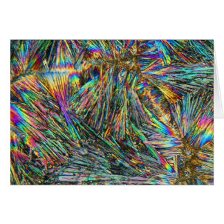 Cartão Vitamina B sob o microscópio