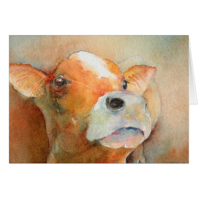 Cartão Vitela curiosa (Frente Horizontal)