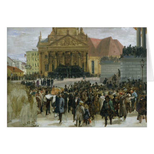 Cartão Vítimas da revolução de março (Frente Horizontal)