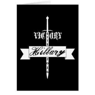 Cartão Vitória com Hillary - 2016