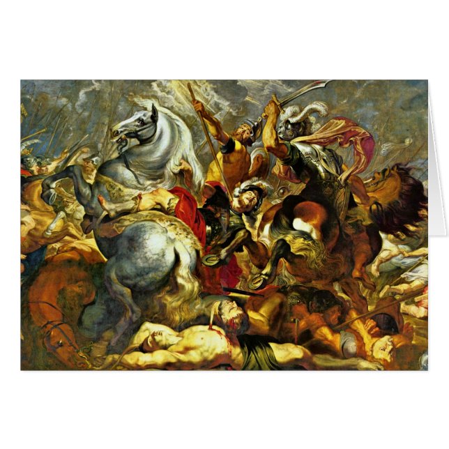 Cartão Vitória e morte do cônsul Decius Mus no (Frente Horizontal)