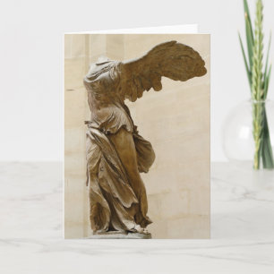Cartão Vitória voada de Samothrace