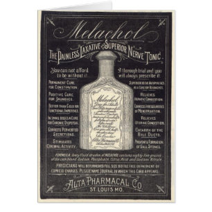 Cartão Vitoriano Nerve Tonic