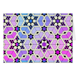 Cartão Vitral de Magen David