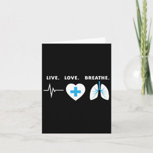 Cartão Viva Ame Respire - Presente para Terapeuta Respira