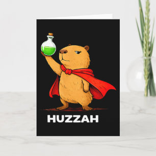 Cartão Viva capivara alquimista divertido meme poção novi