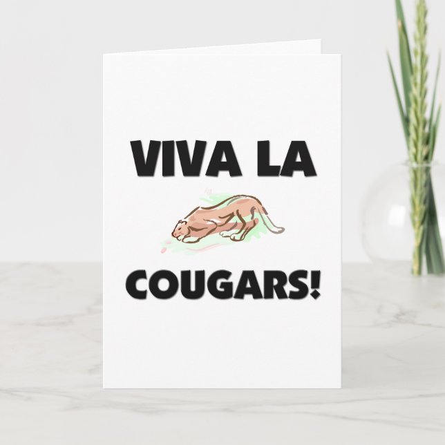 Cartão Viva La Cougars (Frente)