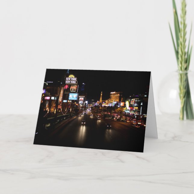 Cartão Viva Las Vegas Strip Notecard (Frente)
