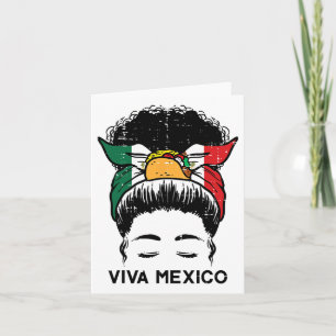 Cartão Viva México Mulheres Negras Cinco De Mayo No Méxic