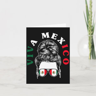 Cartão Viva México orgulho mexicano bandeira raízes do Mé