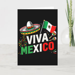Cartão Viva México Pelo Dia Da Independência Do México E