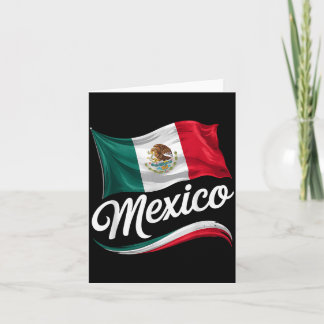 Cartão Viva o Dia da Independência do México Bandeira Mex