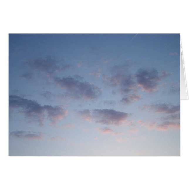 Cartão vivo das nuvens (Frente Horizontal)