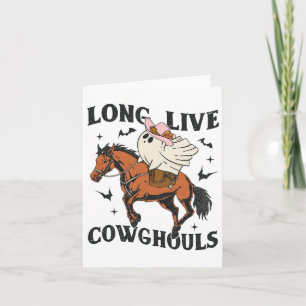 Cartão Vivo - Vivos Cowghouts Ghost Cowgirl Halloween W